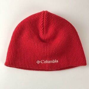 Columbia Brighter Red Winter Hat Beanie Cap youth